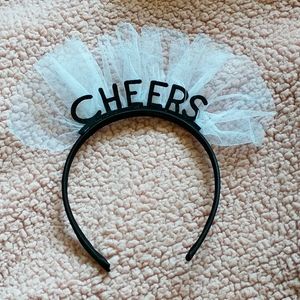Cheers headband for bridal, New Year's, etc.